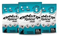 Arena sanitaria aglomerante Rubicat Classic 45 kg — Promo 3 bolsas mejor valor con envío gratis